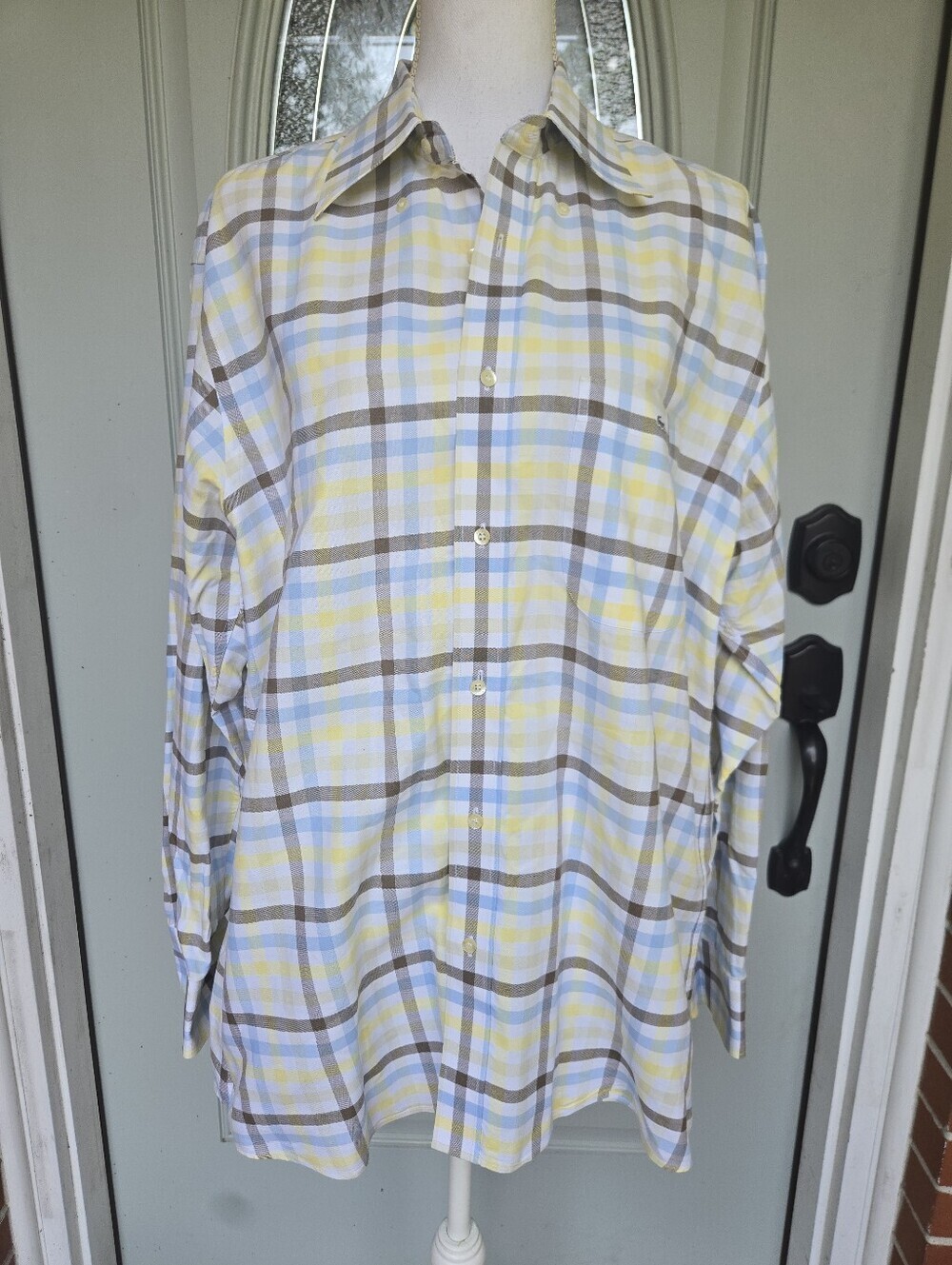 Lacoste Plaid Dress Shirt